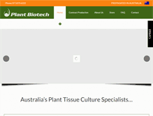 Tablet Screenshot of plantbiotech.com.au
